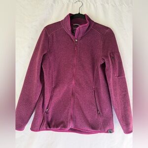 L.L. Bean orchid purple color  fleece  Jacket size M